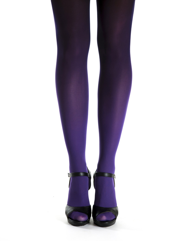 Panty ombré morado-negro