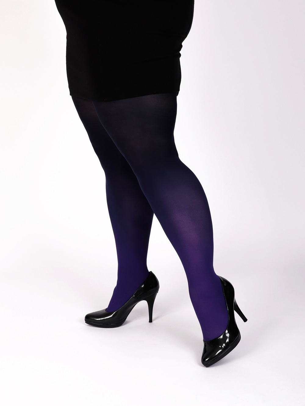 Panty morado-negro para tallas grandes